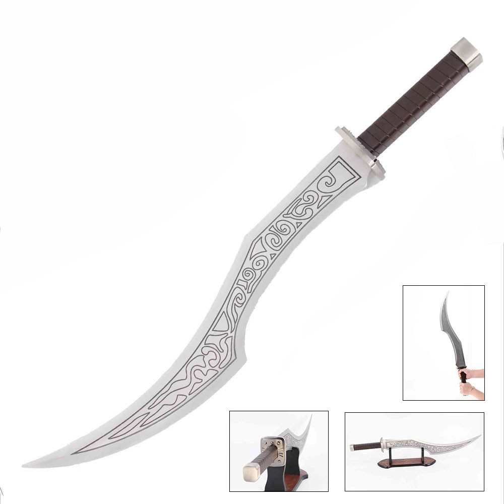 30" The Sinister Blade Fantasy Sword With Display Top Stand - Tophatter's Inc. Weapons Store Online Collectible Weapons - Tophatter Daily Deals