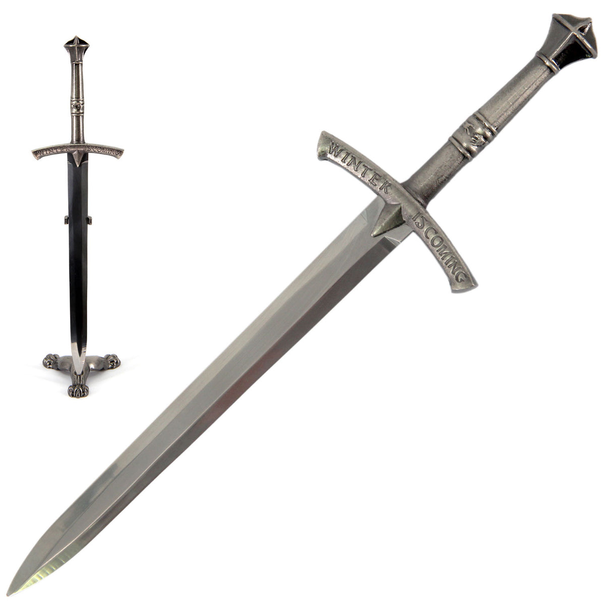Ice Movie Replica Sword Letter Opener Knife with Stand - Tophatter's Army Products & Self Defense Collectible Weapons - Tophatter Daily Deals
