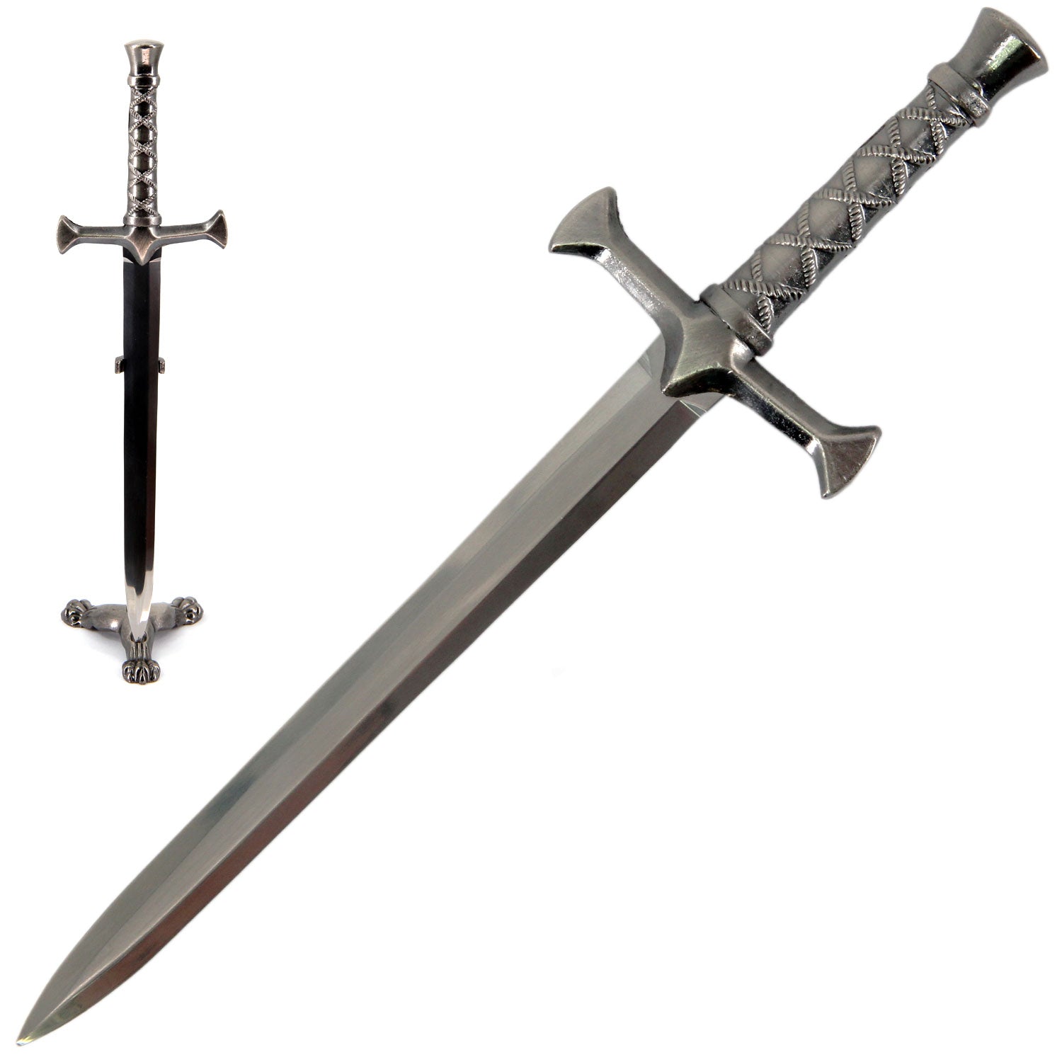 Needle Movie Replica Sword Letter Opener Knife with Stand Collectible Weapons - Tophatter Daily Deals