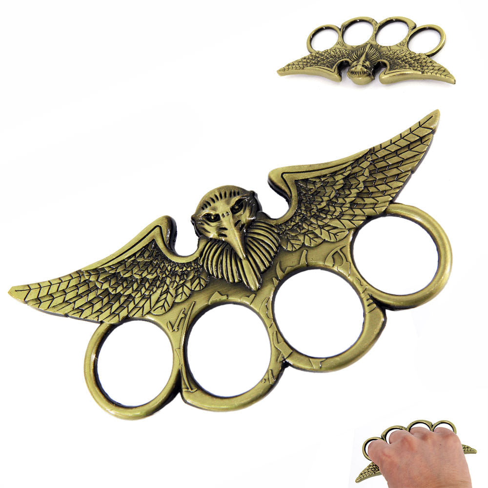 Eagle Winged Brass Knuckle Paperweight Collectible Weapons - Tophatter Daily Deals