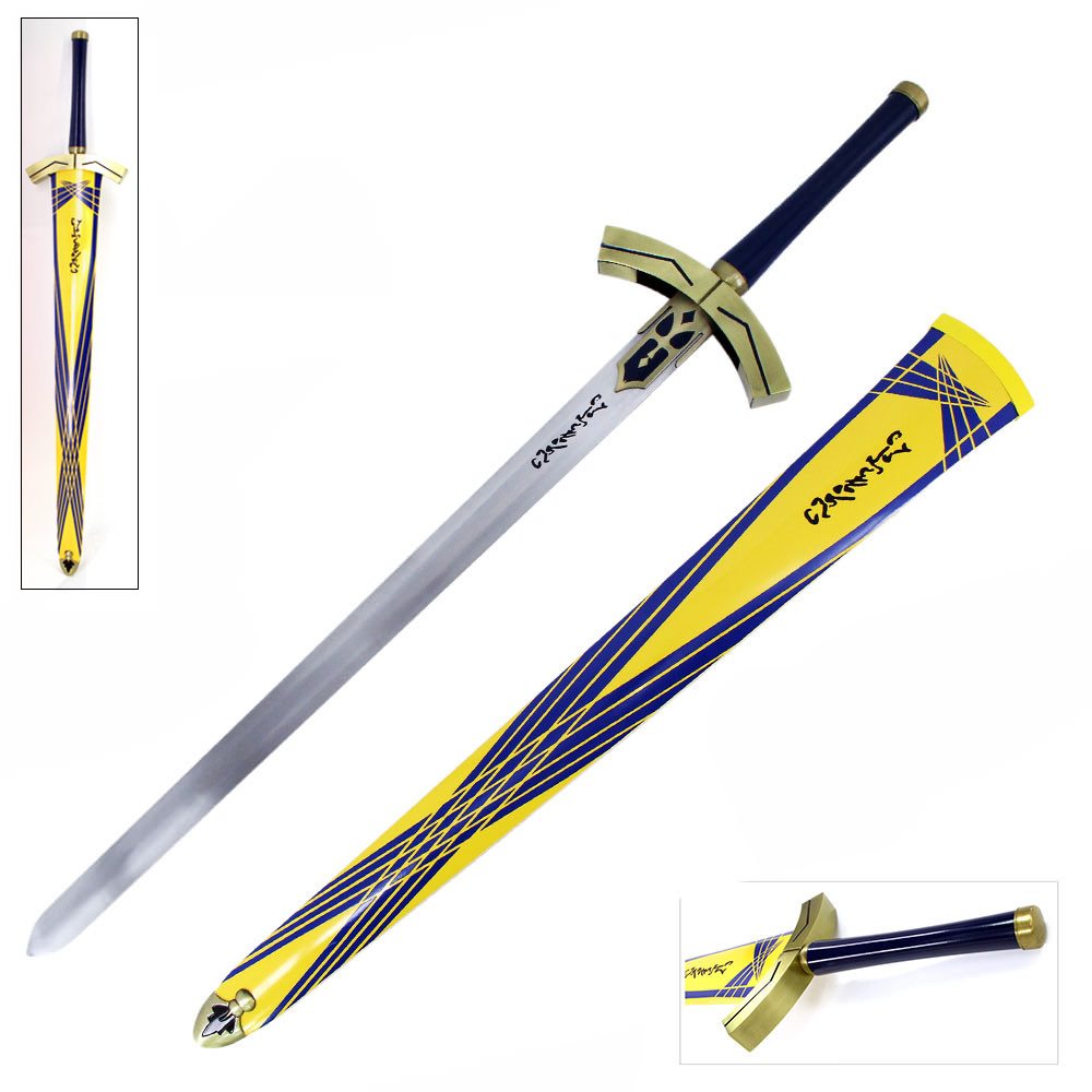 45" Huge Fate/Stay Night Saber Lily Excalibur Anime Fantasy Sword - TOPHATTER'S ARMORY DEALS Collectible Weapons - Tophatter Daily Deals