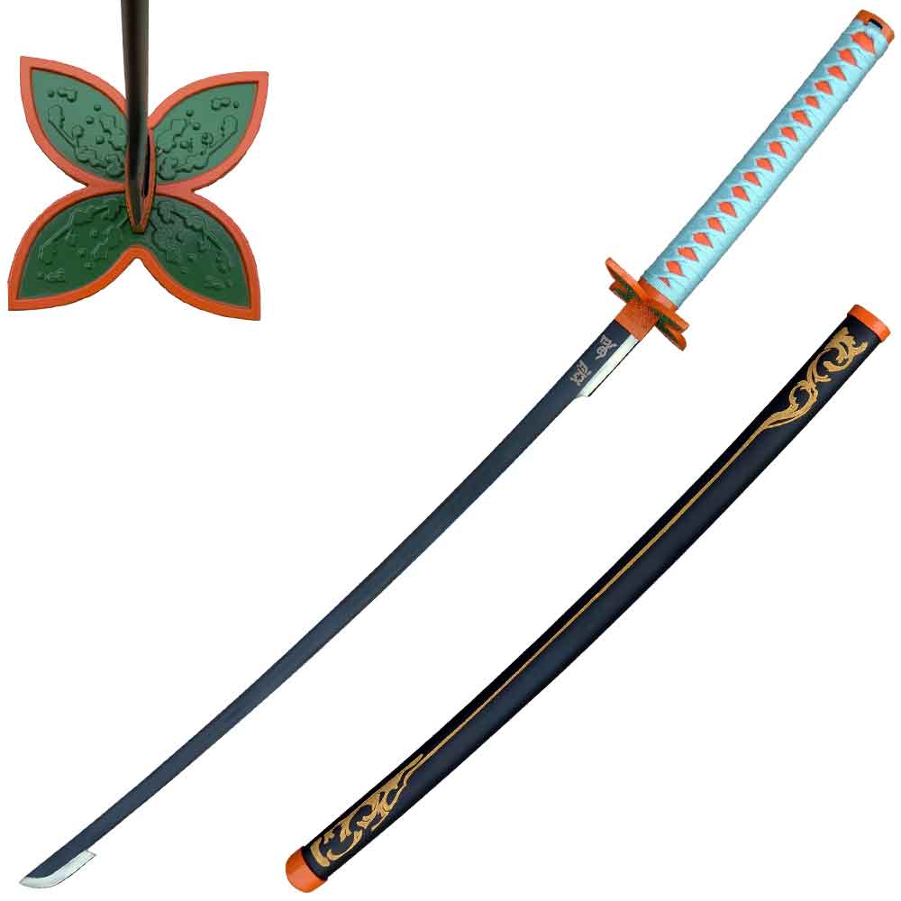 40.5" Steel Anime Shinobu Kocho Katana Sword Demon Killer Collectible Weapons - Tophatter Daily Deals