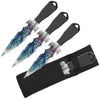Ice Dragon Throwing Knife Set - Set of 3 Throwers with Sheath - TOPHATTER'S ARMORY DEALS Collectible Weapons - Tophatter Daily Deals