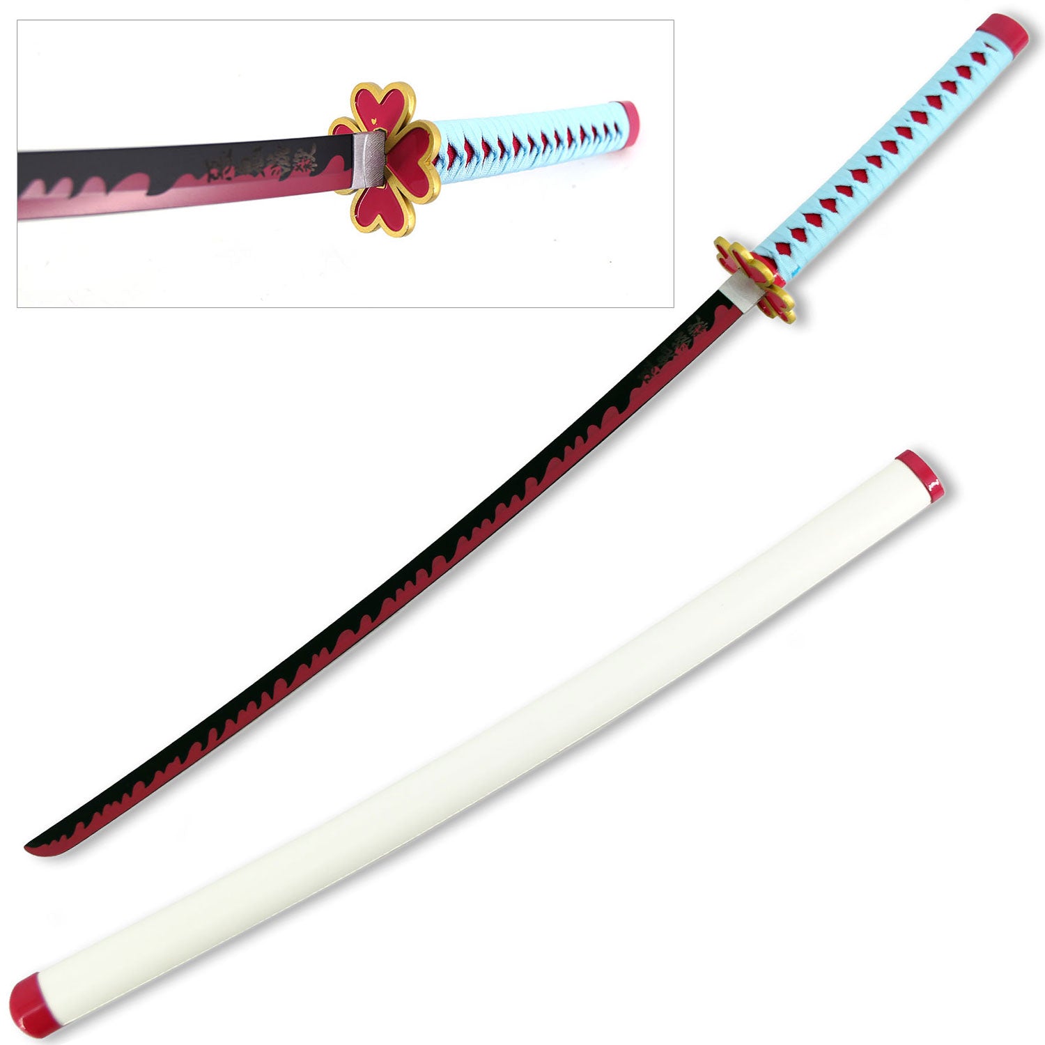 Anime Demon Mitsuri Kanroji Nichirin Katana Sword - Tophatter's Guns'N'Weapons Store Collectible Weapons - Tophatter Daily Deals