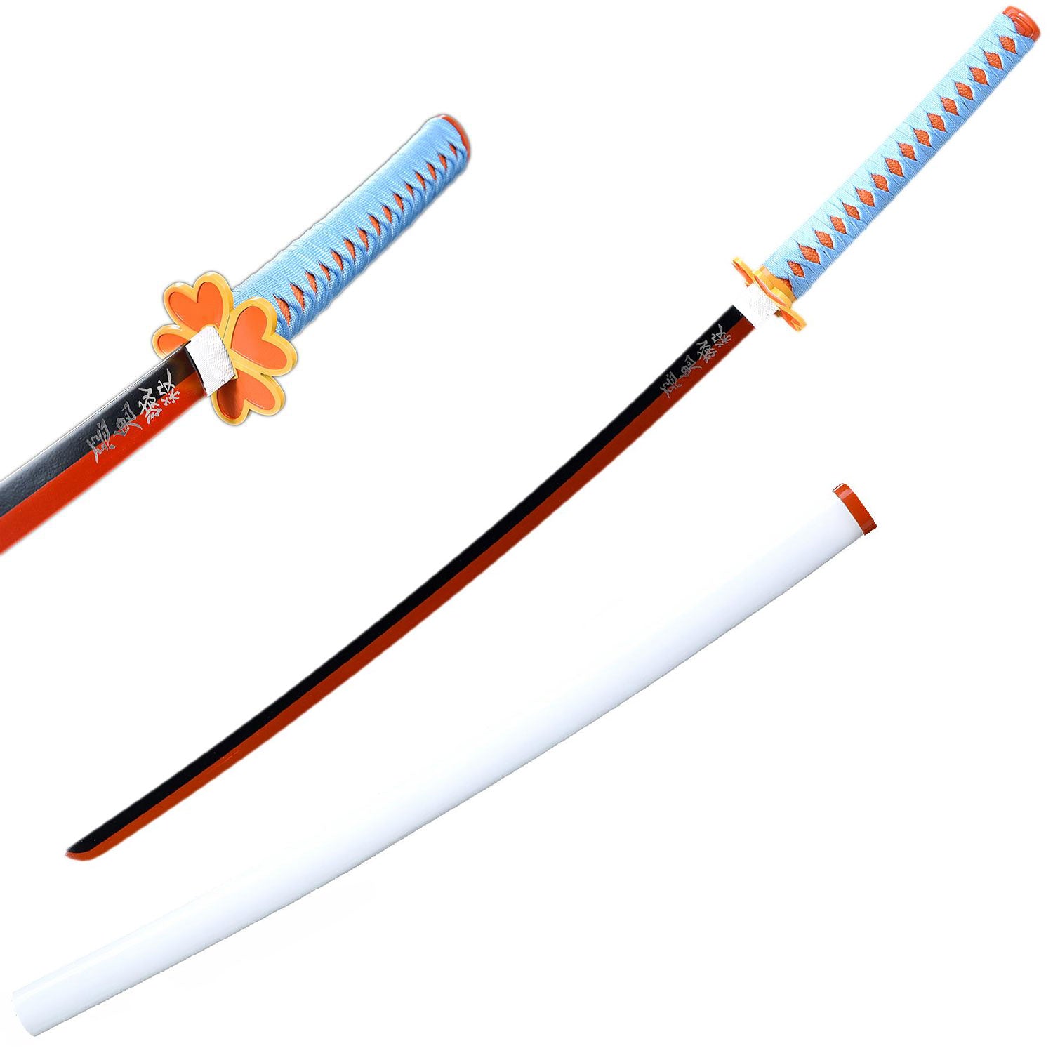 Anime Demon Nichirin Replica - Mitsuri Kanroji Katana Sword - Tophatter's Guns'N'Weapons Store - FREE SHIPPING Collectible Weapons - Tophatter Daily Deals