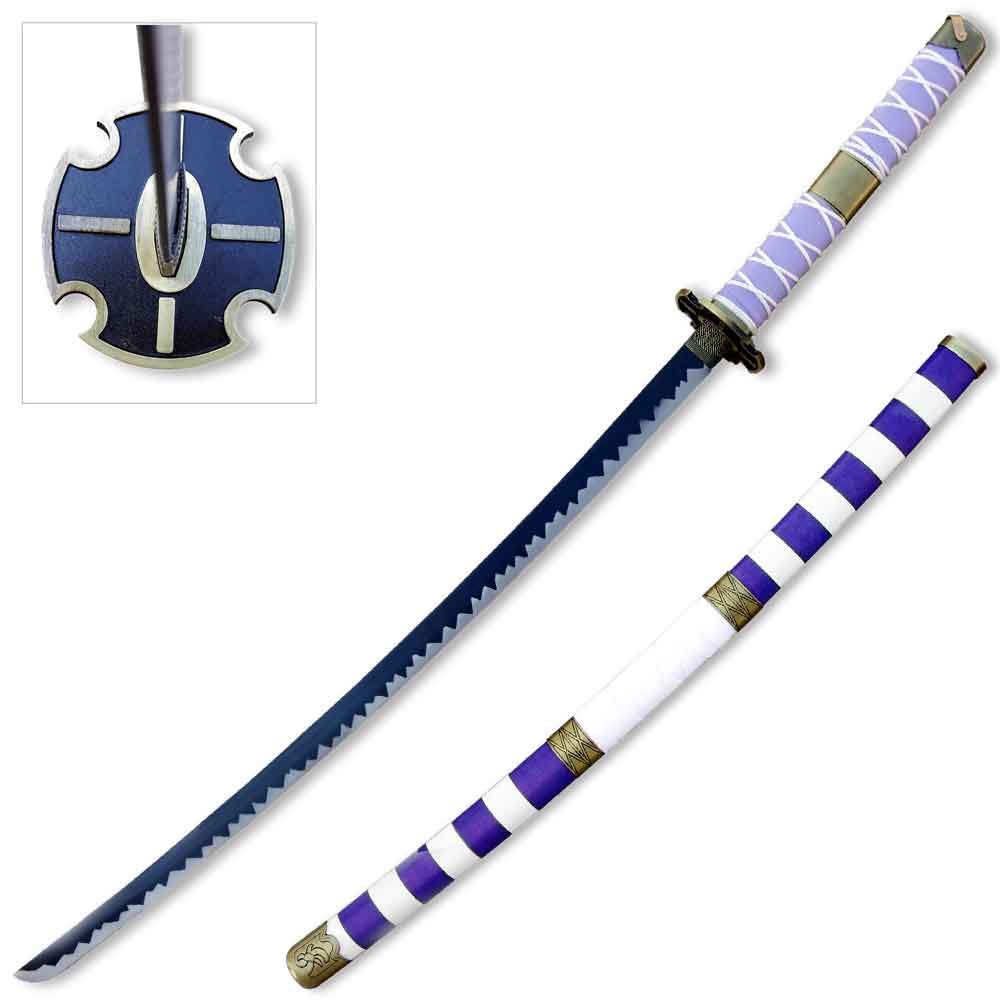 41" Monkey D. Luffy's "Nidai Kitetsu" Katana Samurai Anime Steel Sword Collectible Weapons - Tophatter Daily Deals