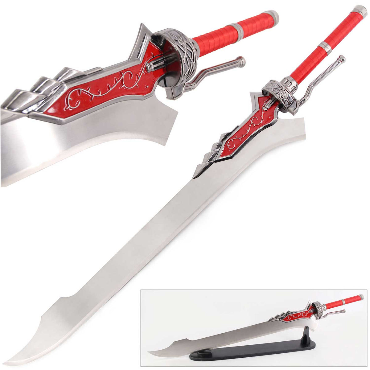 Devil May Cry Red Queen Sword of Nero with Display Stand - TOPHATTER'S ARMORY DEALS Collectible Weapons - Tophatter Daily Deals