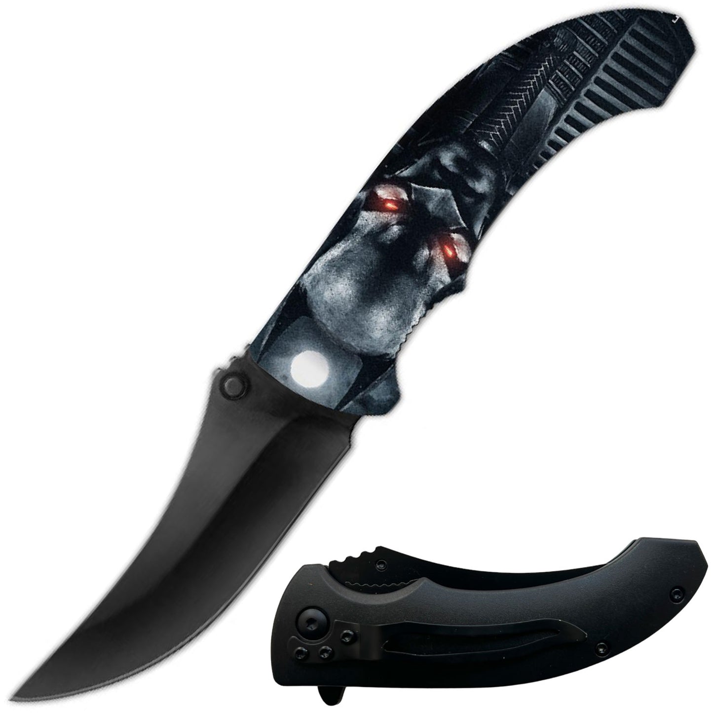 8" Doom Spring Assisted Open Folding Pocket Knife - TOPHATTER'S ARMORY DEALS Collectible Weapons - Tophatter Daily Deals