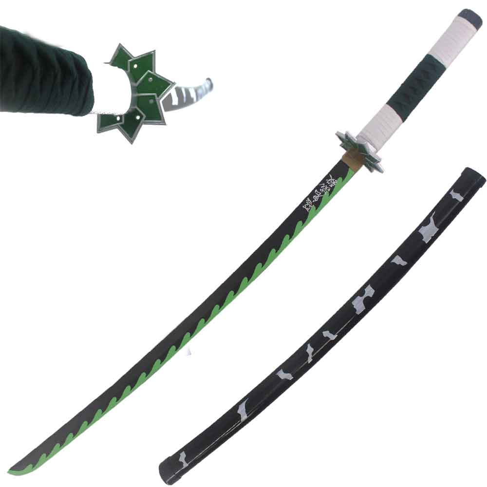 40.5" ABS Plastic Blade Cosplay Anime Sanemi Shinazugawa Demon Sword - TOPHATTER'S ARMORY DEALS Collectible Weapons - Tophatter Daily Deals