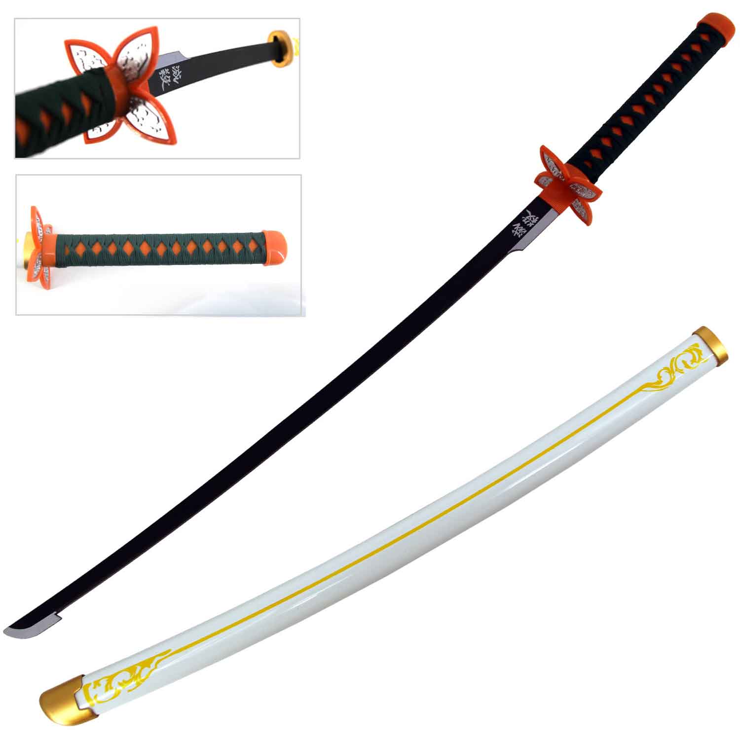 40" ABS Plastic Blade Shinobu Kocho Nichirin Katana Sword Demon Anime Collectible Weapons - Tophatter Daily Deals
