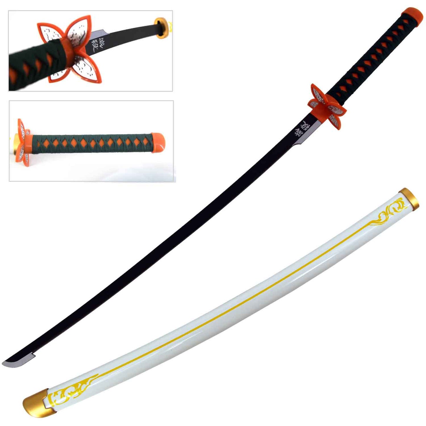 40" ABS Plastic Blade Shinobu Kocho Nichirin Katana Sword Demon Anime - Tophatter's Guns'N'Weapons Store Collectible Weapons - Tophatter Daily Deals