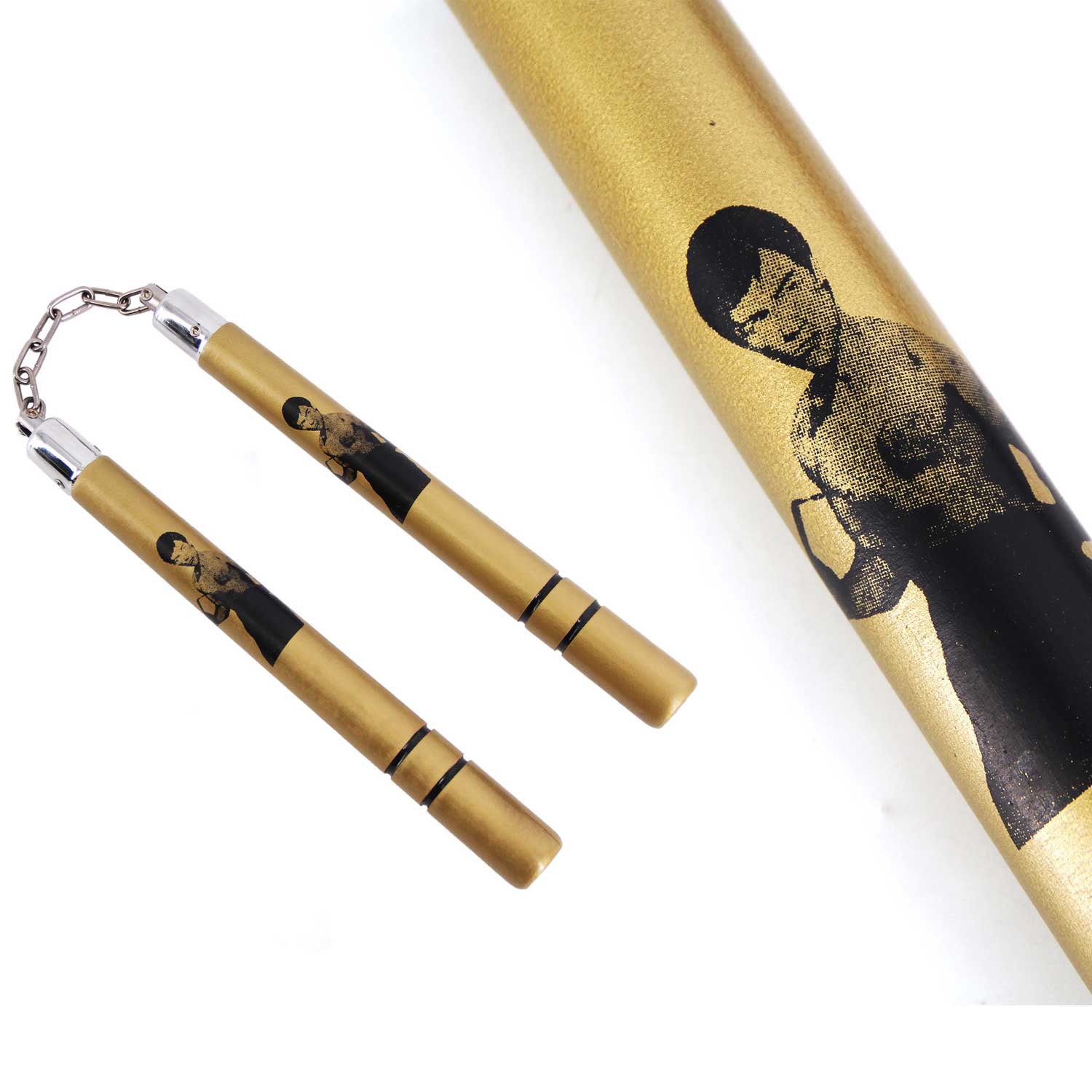 12" Hardwood Nunchaku - Tophatter's Guns'N'Weapons Store Collectible Weapons - Tophatter Daily Deals