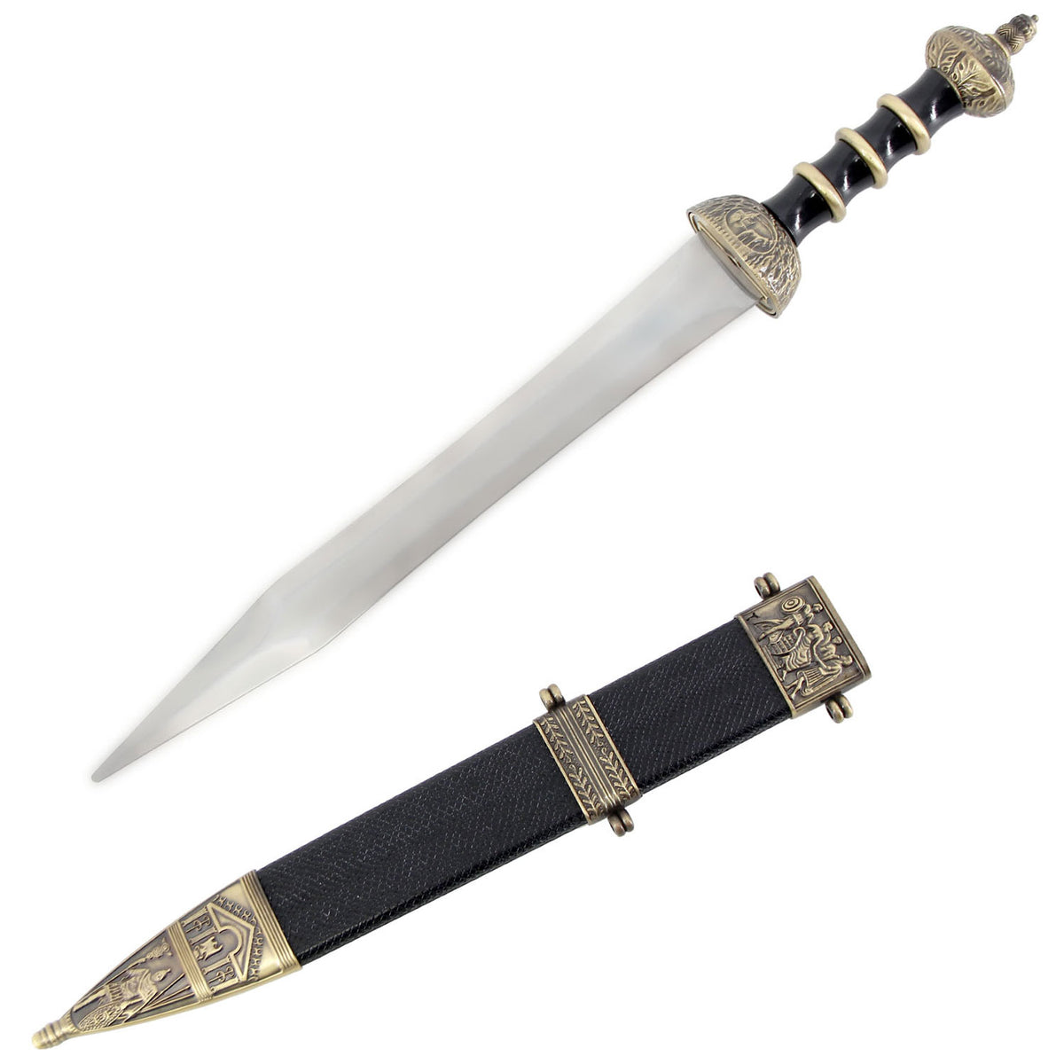 Sword Of Julius Caesar Black Scabbard - TOPHATTER'S ARMORY DEALS Collectible Weapons - Tophatter Daily Deals