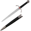 15.5 Inches Cross Medieval Crusader Dagger with Scabbard - TOPHATTER'S ARMORY DEALS Collectible Weapons - Tophatter Daily Deals