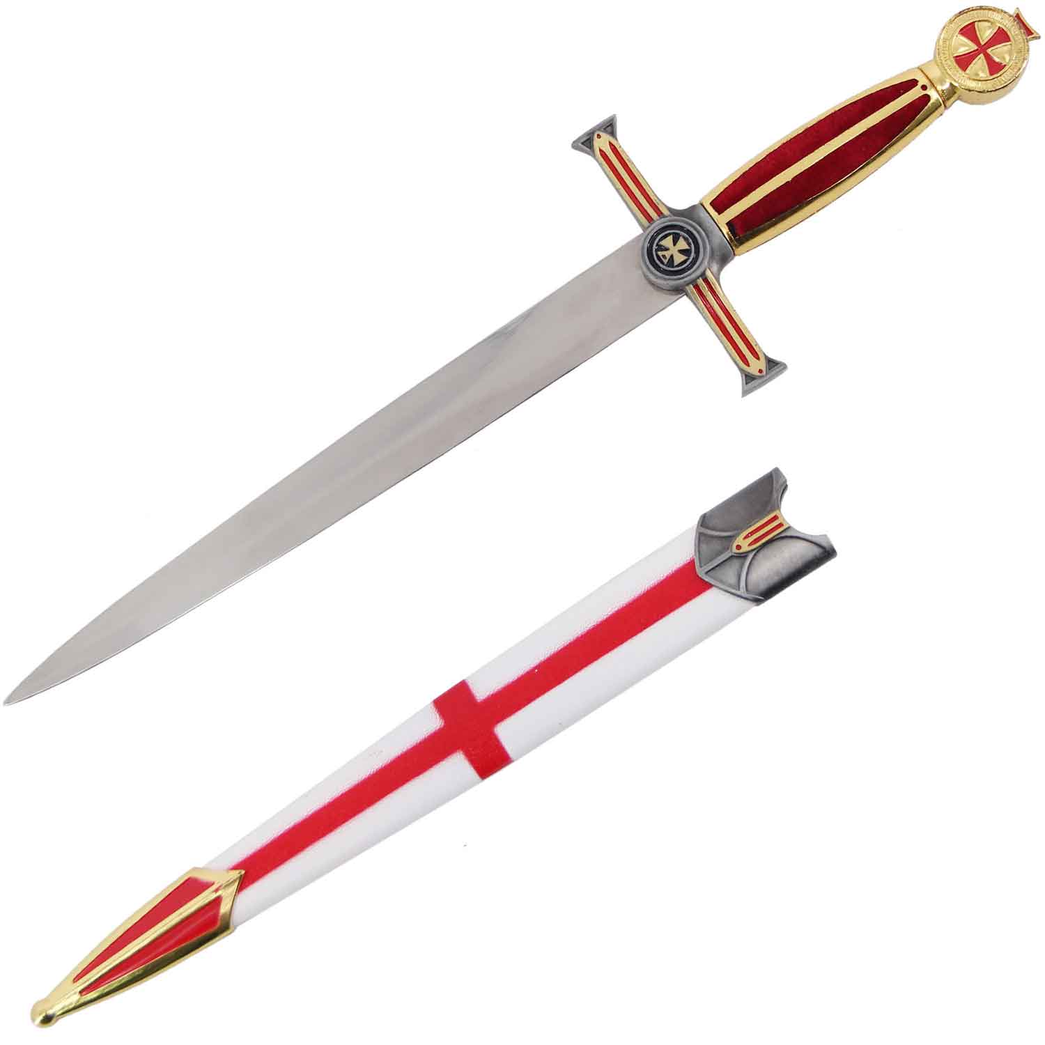 Maltese Cross Medieval Dagger - Tophatter's Guns'N'Weapons Store Collectible Weapons - Tophatter Daily Deals
