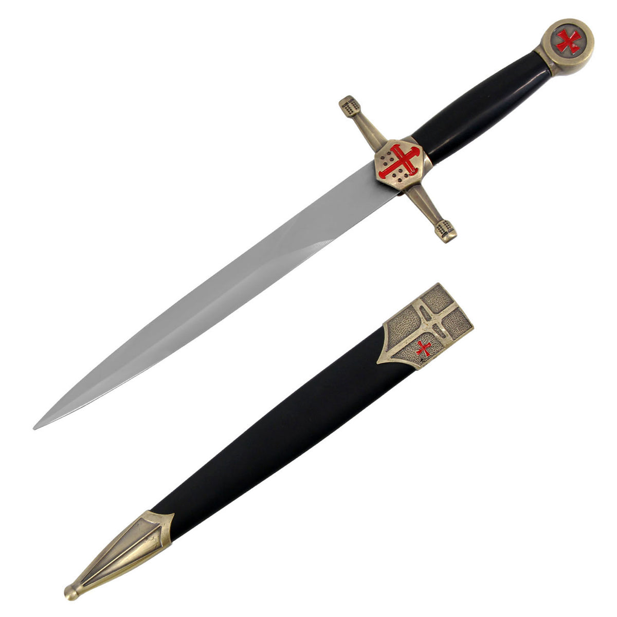 Golden Knights Templar Crusader Dagger - Tophatter's Guns'N'Weapons Store - FREE SHIPPING Collectible Weapons - Tophatter Daily Deals