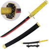Yoriichi Tsugikuni's Red-Black Nichirin Miniature Katana - Yoriichi Sword - TOPHATTER'S ARMORY DEALS Collectible Weapons - Tophatter Daily Deals