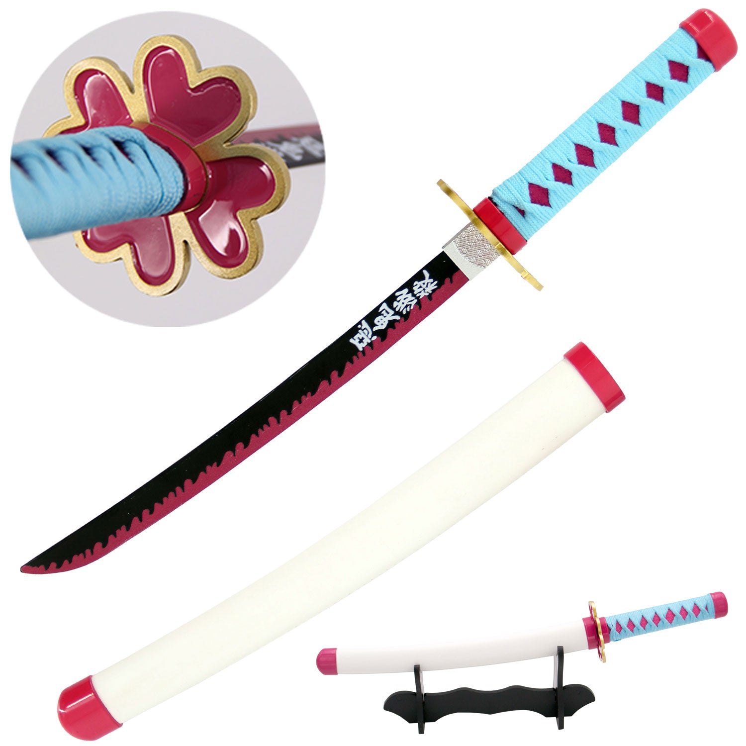 Mitsuri Kanroji's Pink Nichirin Miniature Katana - Mitsuri Sword - TOPHATTER'S ARMORY DEALS Collectible Weapons - Tophatter Daily Deals