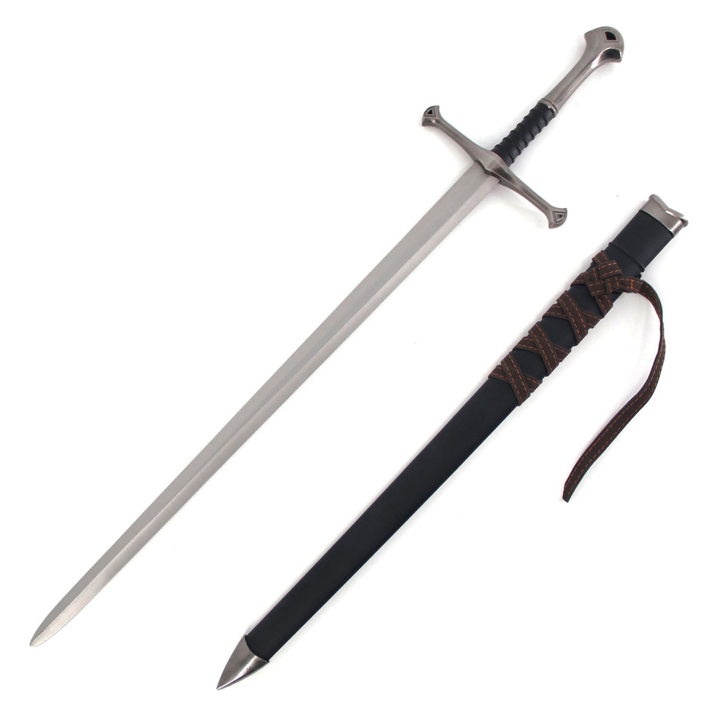 24 Inch Stainless Steel Ranger Short Sword with Scabbard Collectible Weapons - Tophatter Daily Deals