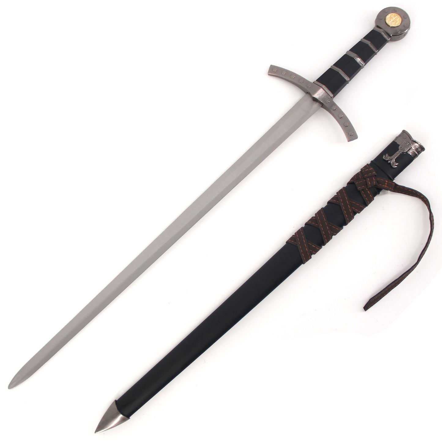 24 Inch Medieval Knights of Templar Dagger Crusader Short Arming Sword - TOPHATTER'S ARMORY DEALS Collectible Weapons - Tophatter Daily Deals