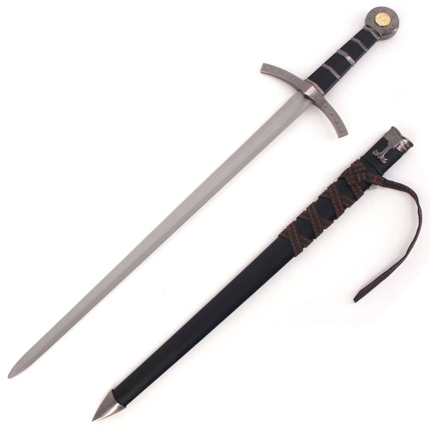 24 Inch Medieval Knights of Templar Dagger Crusader Short Arming Sword - TOPHATTER'S ARMORY DEALS Collectible Weapons - Tophatter Daily Deals