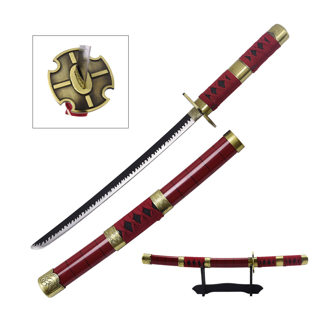 Zoro's Sandai Kitetsu Mini Katana - Tophatter's Army Products & Self Defense Collectible Weapons - Tophatter Daily Deals