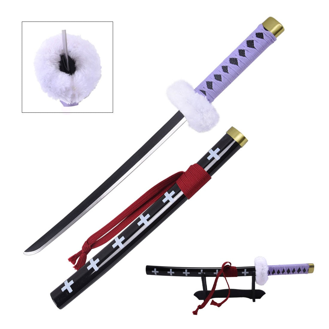 Surgeon of Death Doctor Trafalgar Law Purple Mini Katana - TOPHATTER'S ARMORY DEALS Collectible Weapons - Tophatter Daily Deals