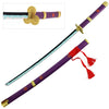 Enma Zoro’s Roronoa Yamo Purple Katana Replica Steel Sword Collectible Weapons - Tophatter Daily Deals