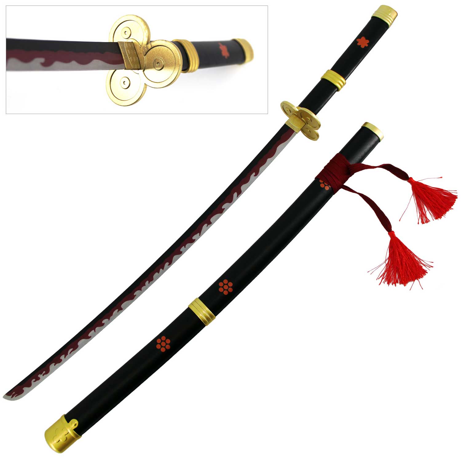 Enma Zoro Roronoa Steel Katana Replica Sword - Tophatter's Army Products & Self Defense Collectible Weapons - Tophatter Daily Deals