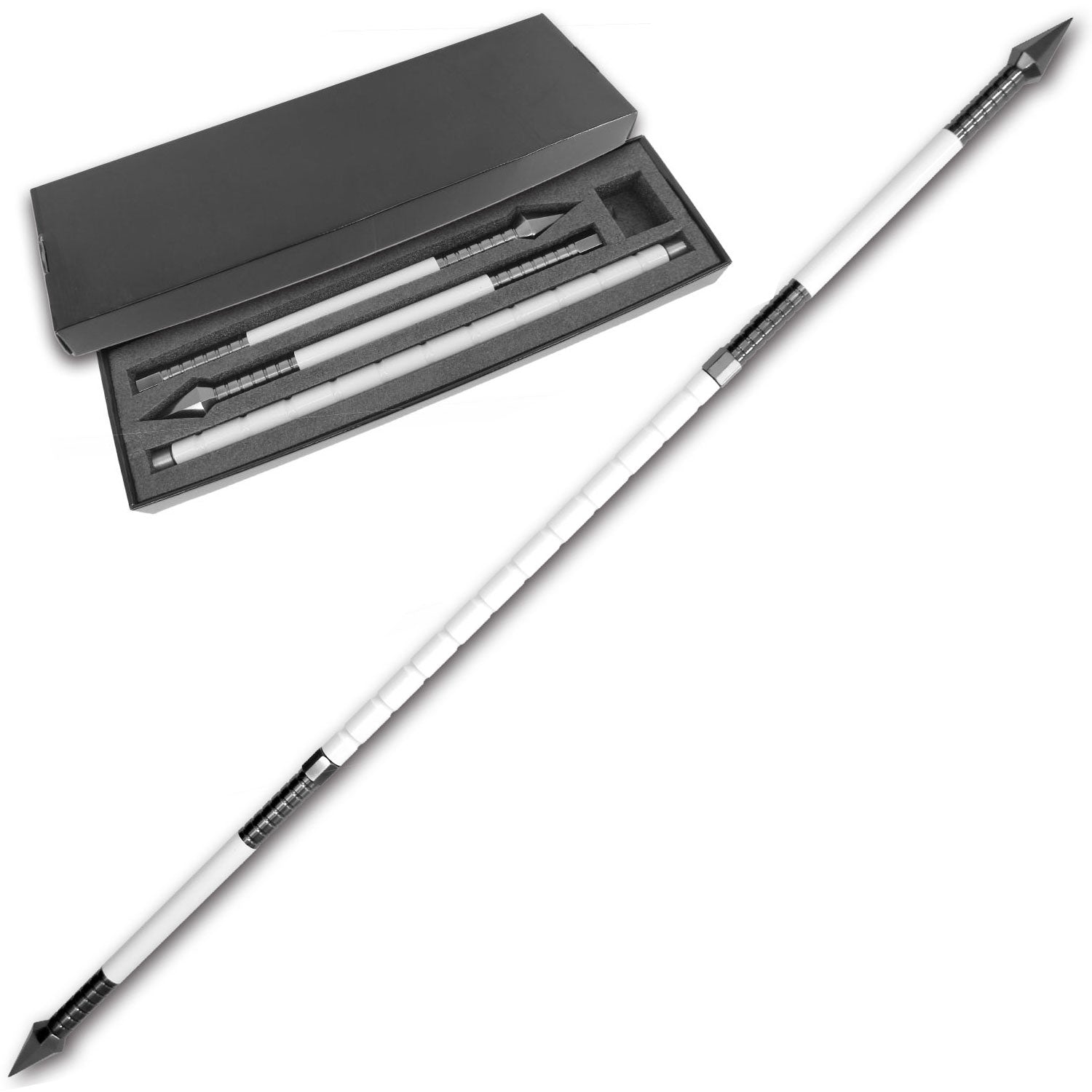 63" Metal Egyptian Moon Truncheon Staff Stick Spear - Tophatter's Army Products & Self Defense Collectible Weapons - Tophatter Daily Deals