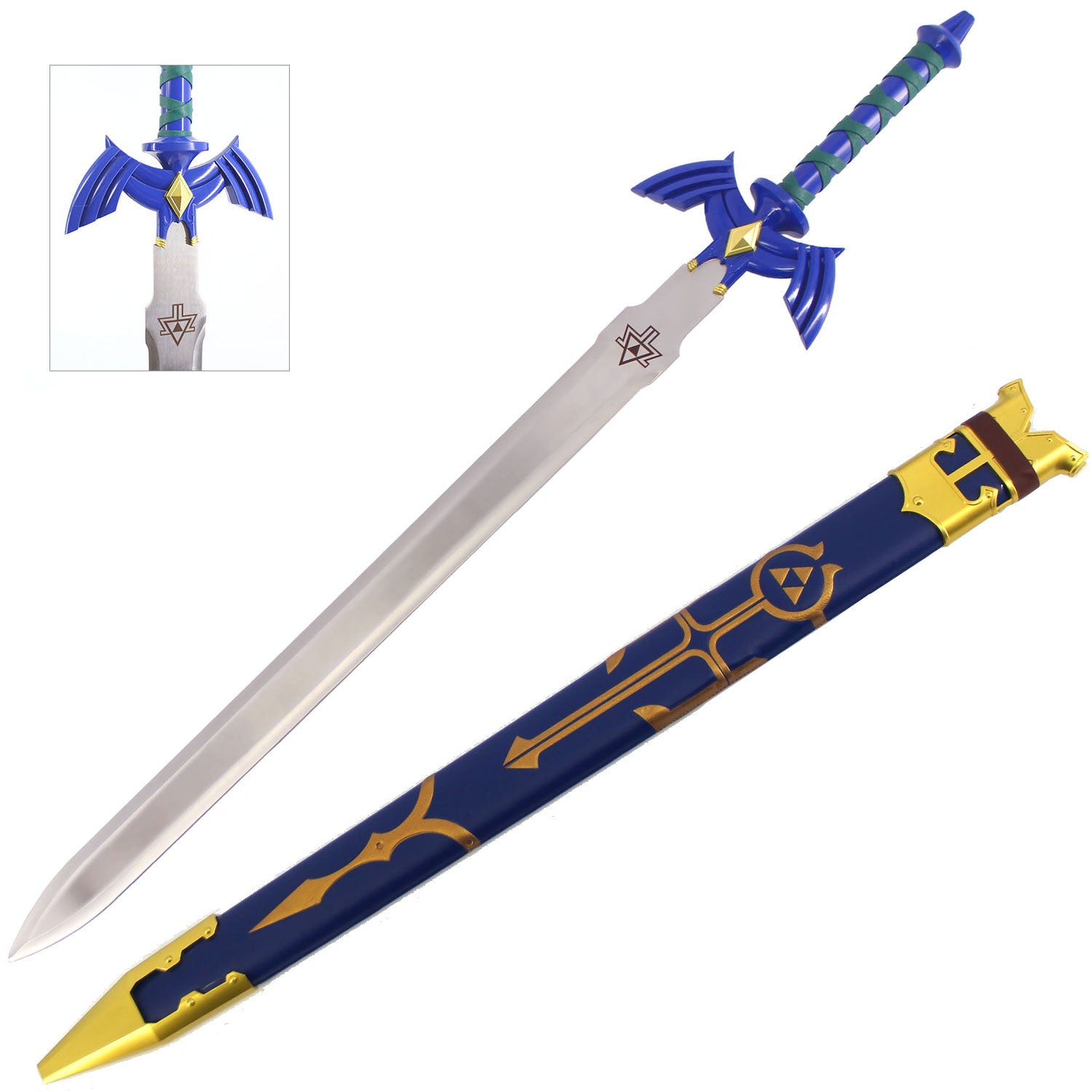 Stainless Steel Master Long Sword Link Hyrule Knight Fantasy Video Game Prop - TOPHATTER'S ARMORY DEALS Collectible Weapons - Tophatter Daily Deals