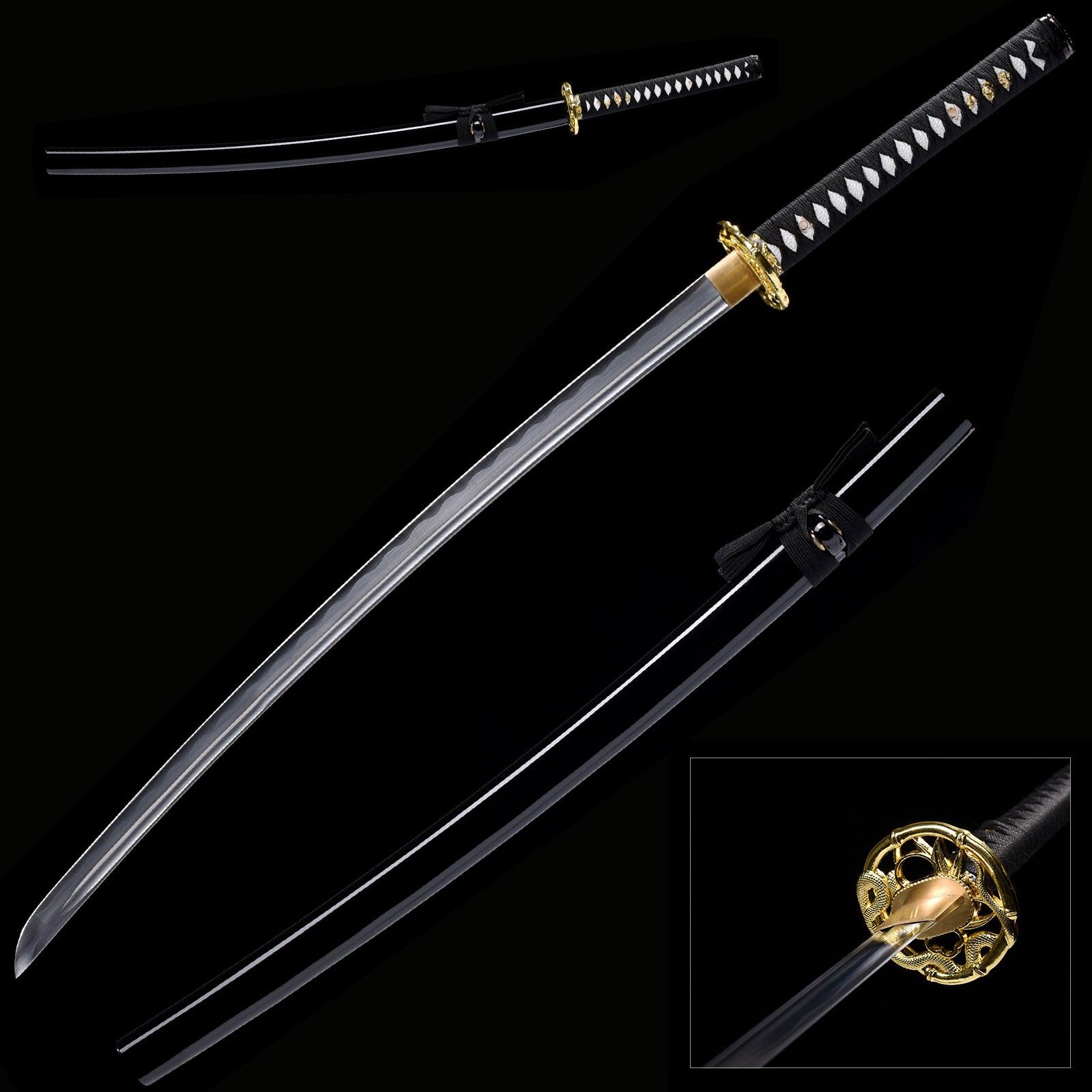 Hand Forged Training Katana | 1045 High Carbon Steel Full Tang Samurai Sword - TOPHATTER'S ARMORY DEALS Collectible Weapons - Tophatter Daily Deals