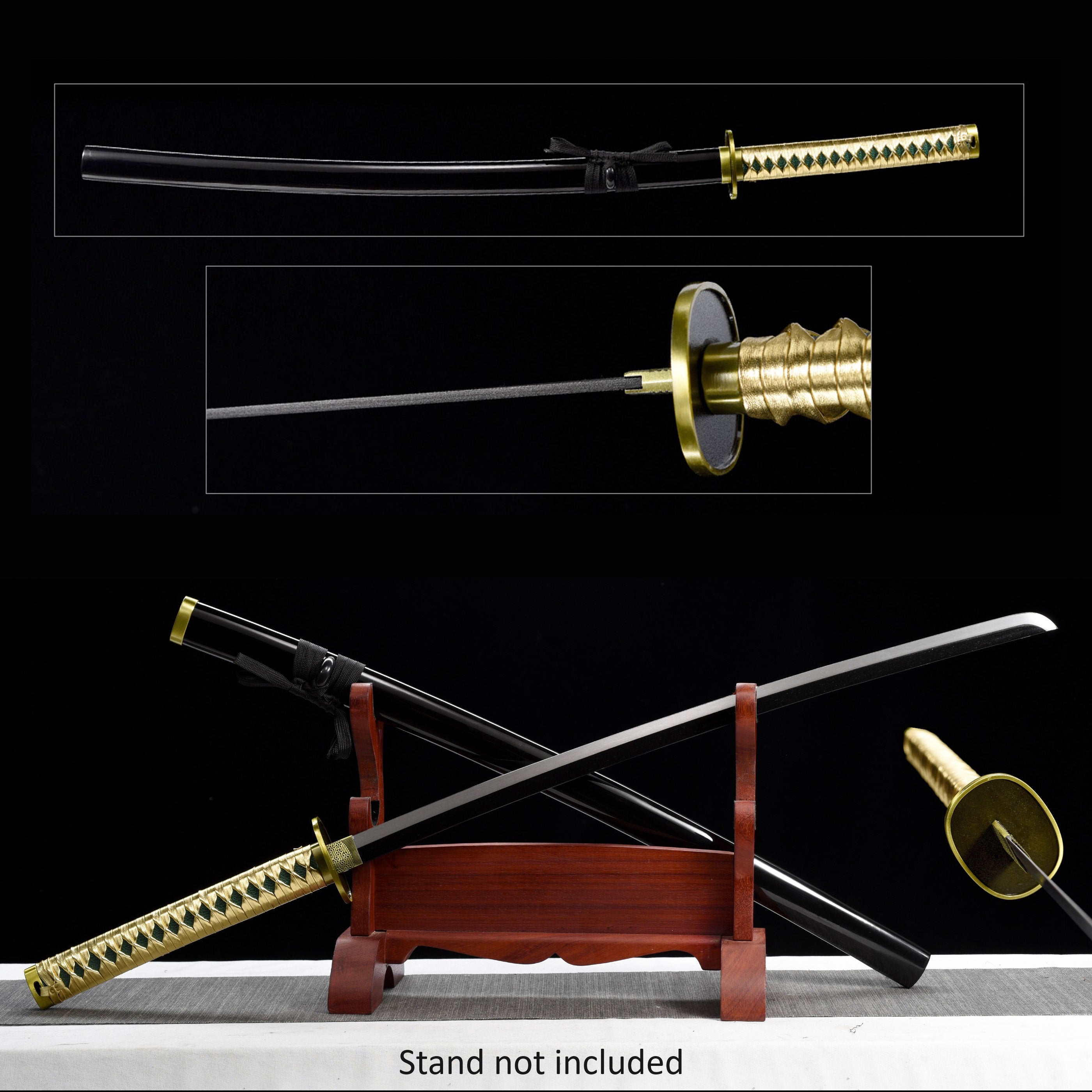 God of the Sword Oetsu Nimaiya Anime Sword with Stand - TOPHATTER'S ARMORY DEALS Collectible Weapons - Tophatter Daily Deals