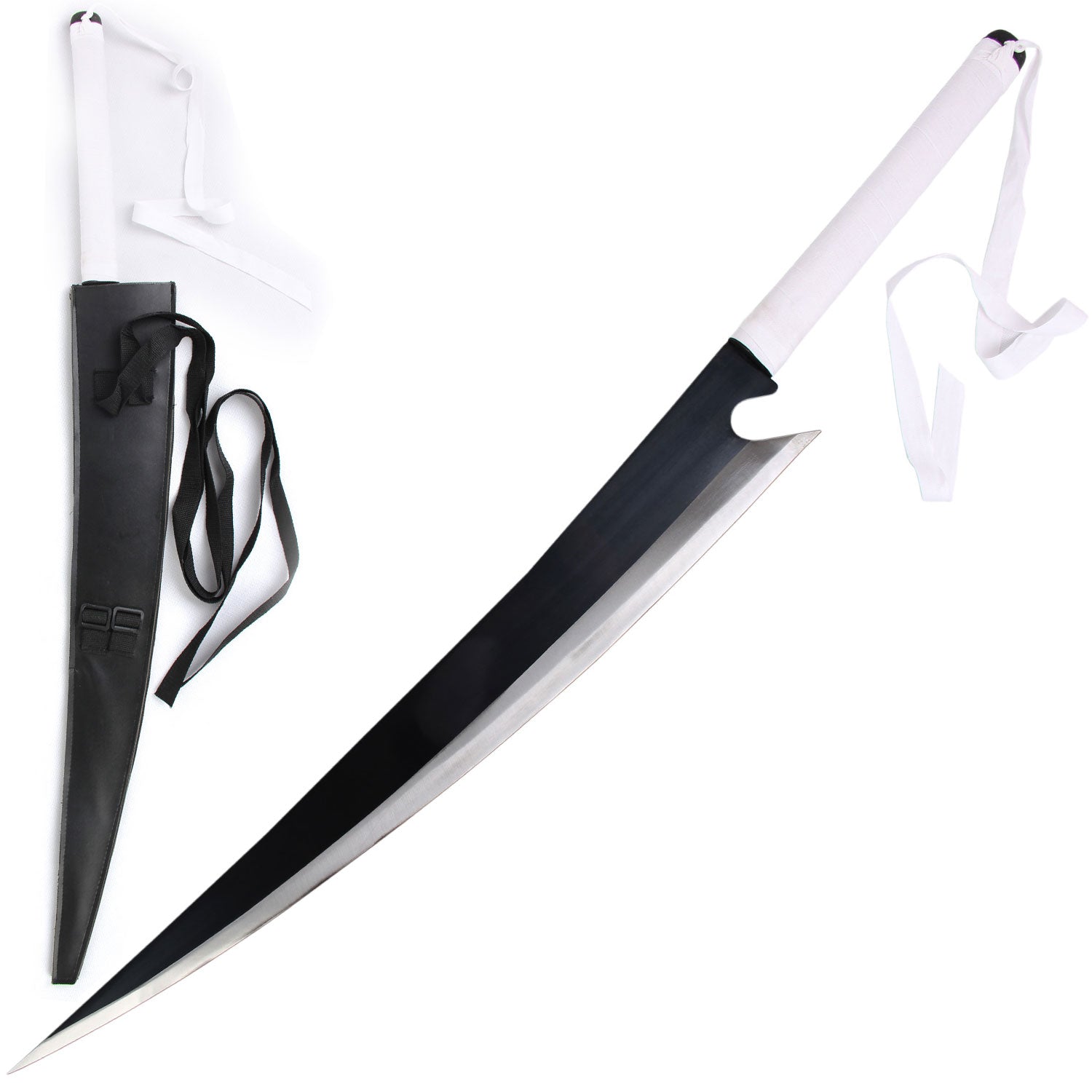 42" Huge Ichigo Moon Cutter Cleaver Blade Anime Sword With Sheath - Tophatter's Guns'N'Weapons Store Collectible Weapons - Tophatter Daily Deals