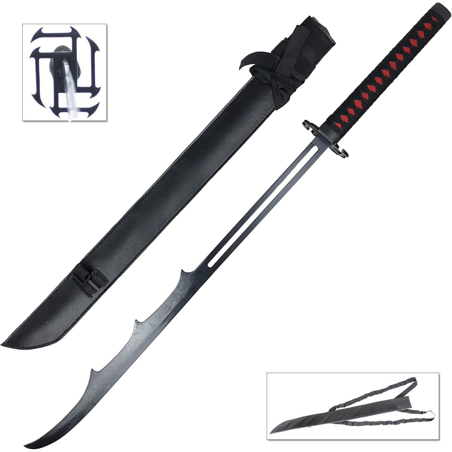 Real Kurosaki Ichigo's Tensa Zangetsu Fullbring Katana - Tophatter's Guns'N'Weapons Store Collectible Weapons - Tophatter Daily Deals