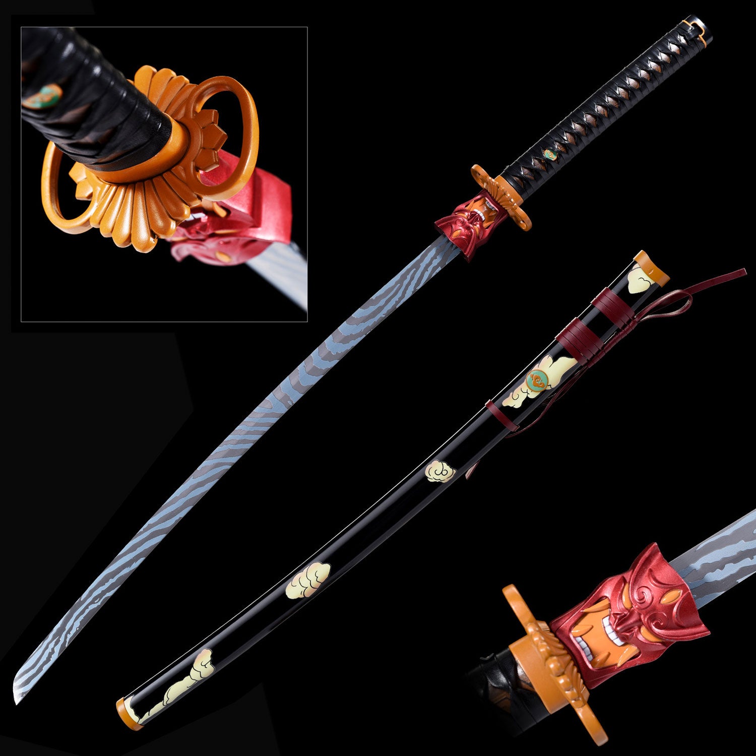 Oni Onimaru Kunitsuna Katana Metal Sword Collectible Weapons - Tophatter Daily Deals