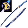Battle Ready Blue Dragon Storm Katana | 1065 Carbon Steel Collectible Weapons - Tophatter Daily Deals