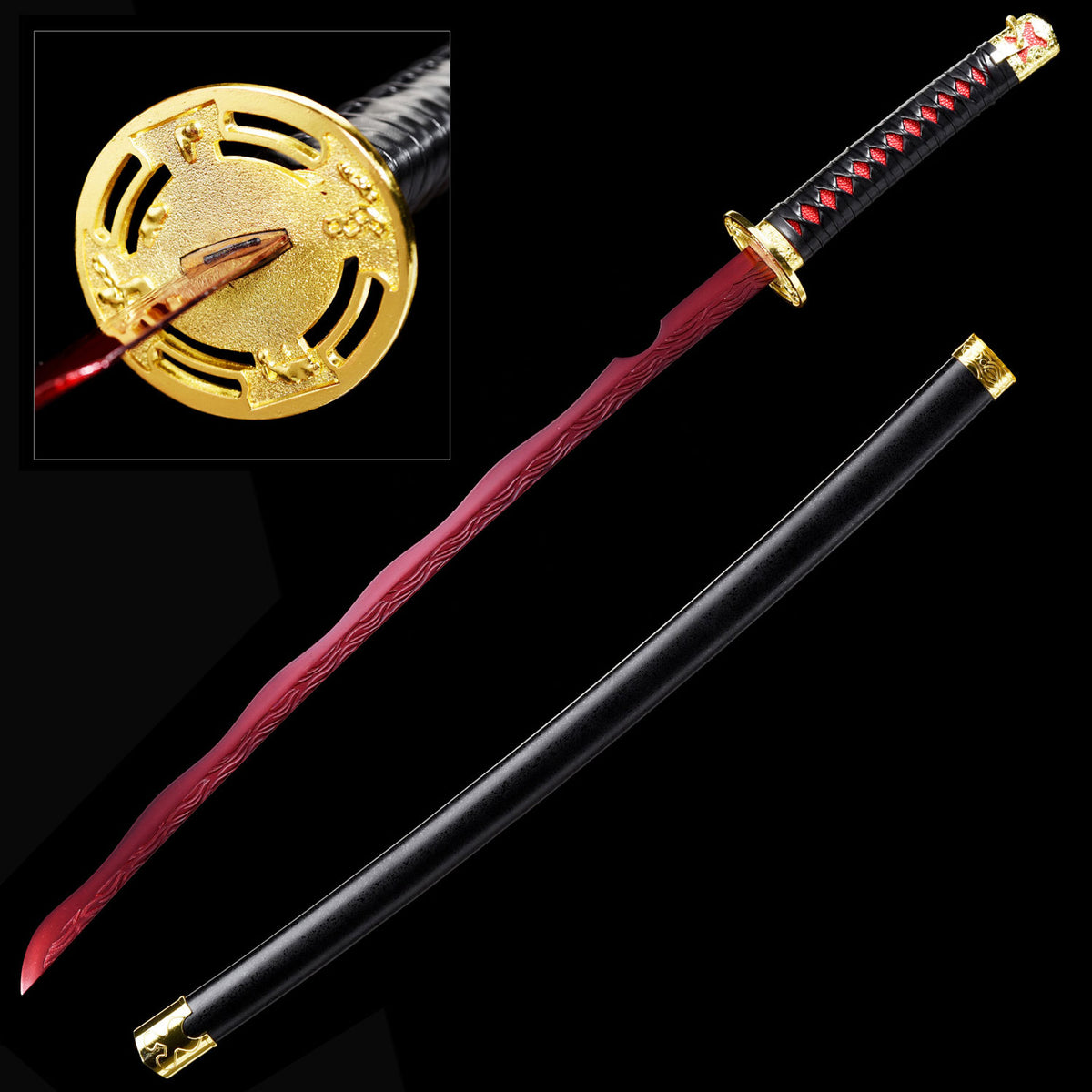 Elden Ring Rivers of Blood Katana Video Game Replica Sword - Tophatter's Guns'N'Weapons Store - FREE SHIPPING Collectible Weapons - Tophatter Daily Deals