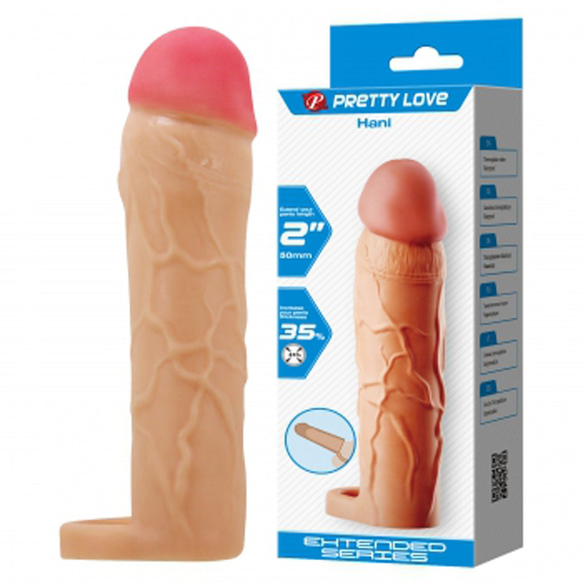 Hani 7.1" (Flesh) > Sex Toys For Men > Penis Sleeves - Tophatter Daily Deals