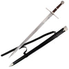 48 3/4" Silver Warrior Destroyer Steel Sword With Scabbard Collectible Weapons - Tophatter Daily Deals