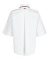 Thom Browne Poplin Box Pleated Shirt Long Sleeves - Tophatter Daily Deals