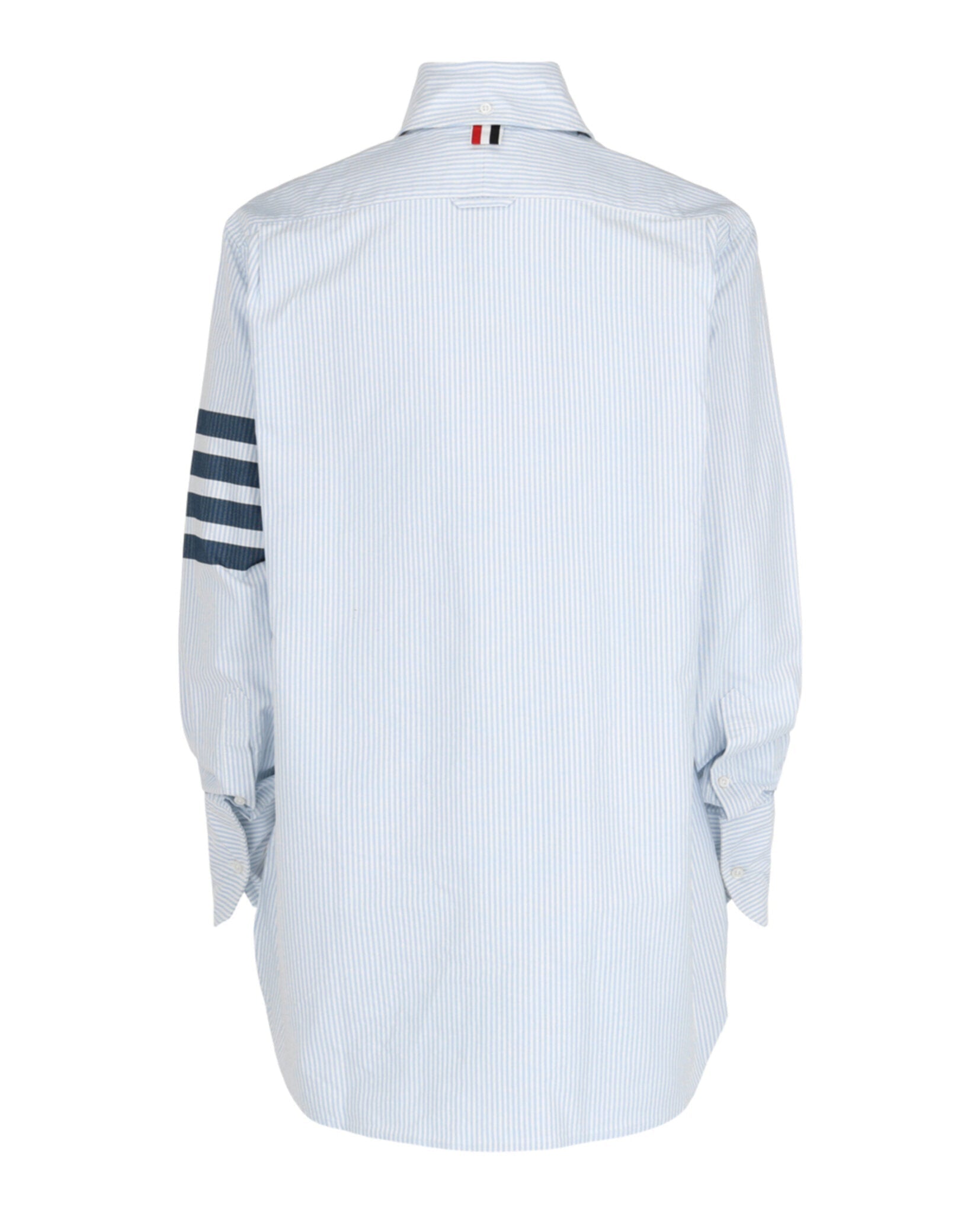 Thom Browne Striped Oxford 4-Bar Oversized Shirt Long Sleeves - Tophatter Daily Deals