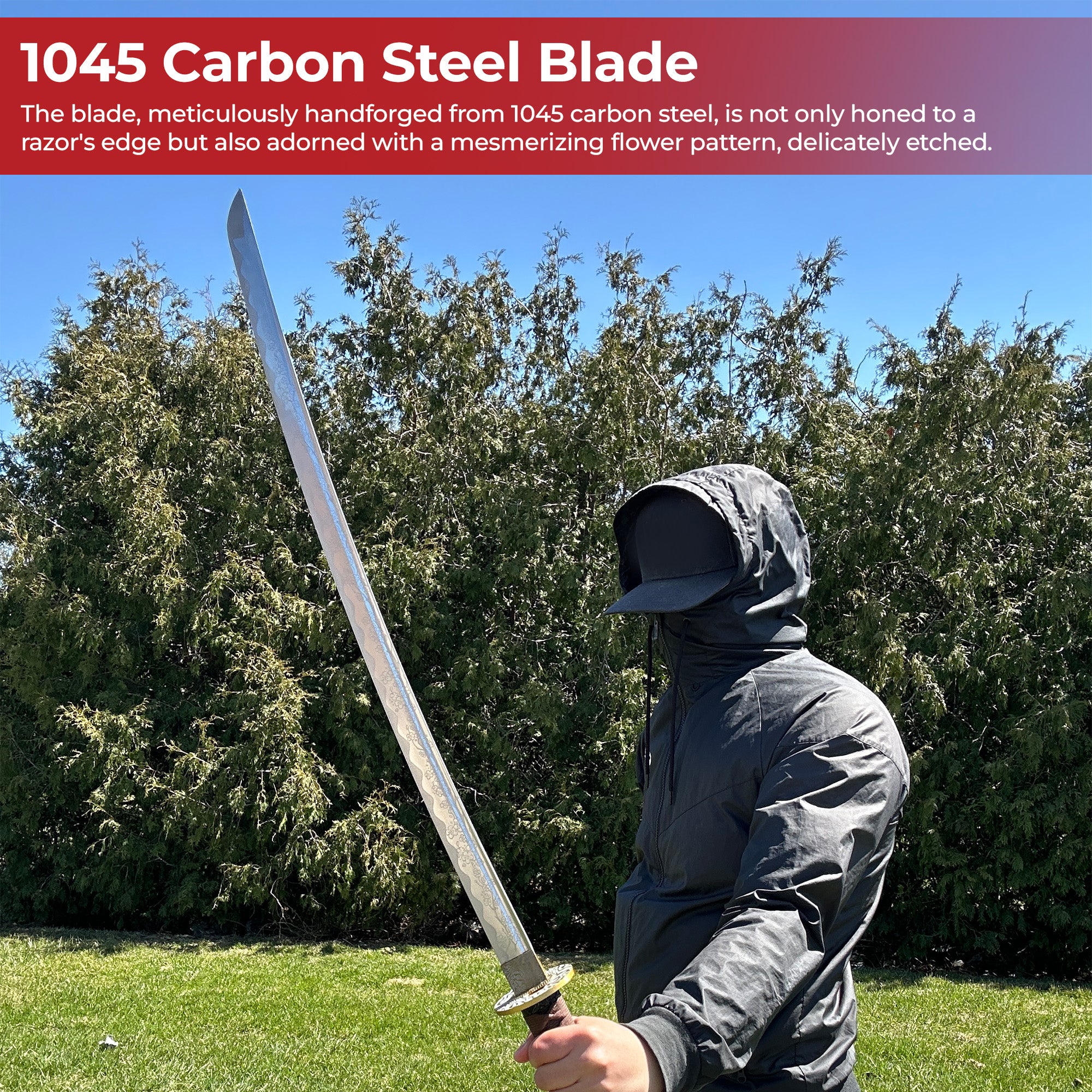 Floral Symphony Handmade Katana Swords - Tophatter Daily Deals