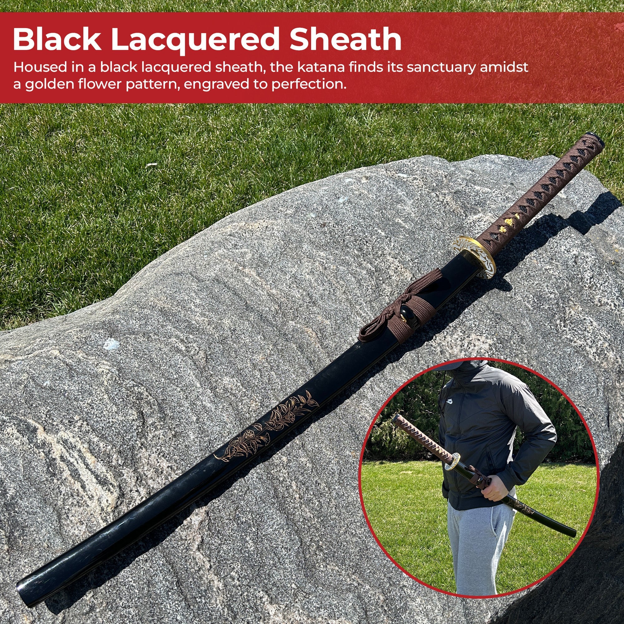 Floral Symphony Handmade Katana Swords - Tophatter Daily Deals