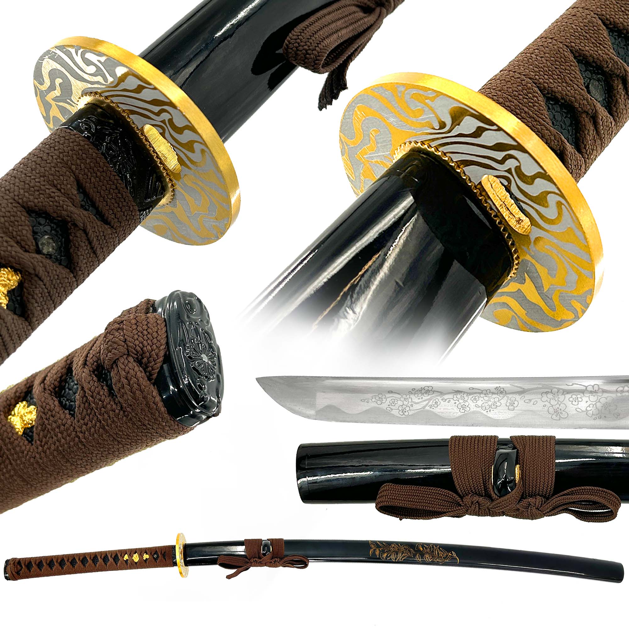 Floral Symphony Handmade Katana Swords - Tophatter Daily Deals