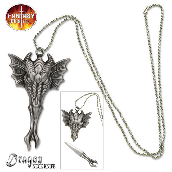 Celtic Dragon Necklace Knife - Tophatter's Guns'N'Weapons Store Collectible Weapons - Tophatter Daily Deals