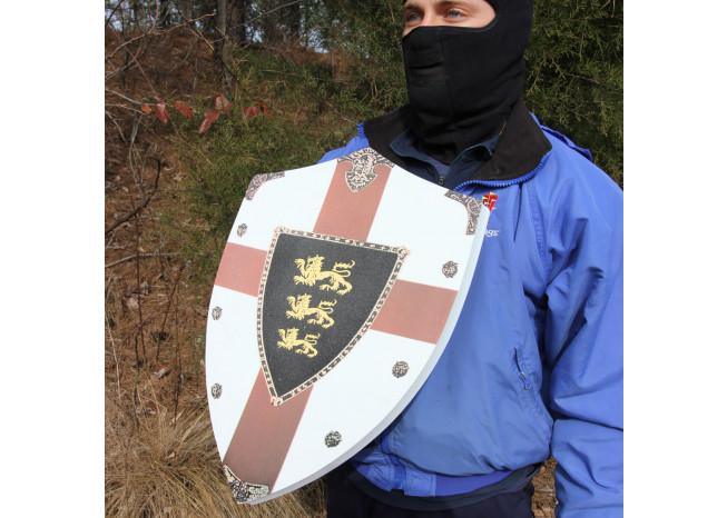 Richard the Lionheart Lion Passant Guardant Medieval Foam Shield historical period - Tophatter Daily Deals