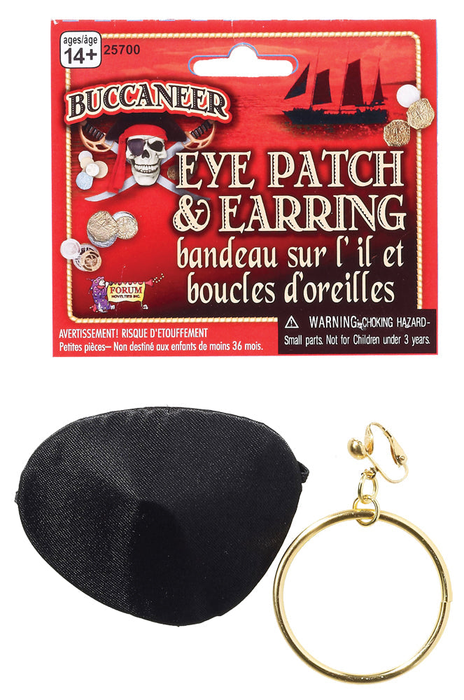 Pirate Patch & Earring Costume Jewelry - Tophatter Daily Deals
