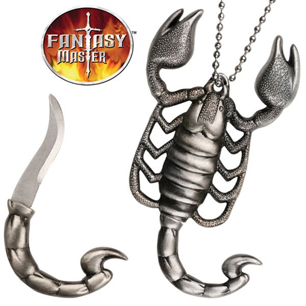 Scorpion Necklace With Hidden Knife - Tophatter's Army Products & Self Defense Collectible Weapons - Tophatter Daily Deals