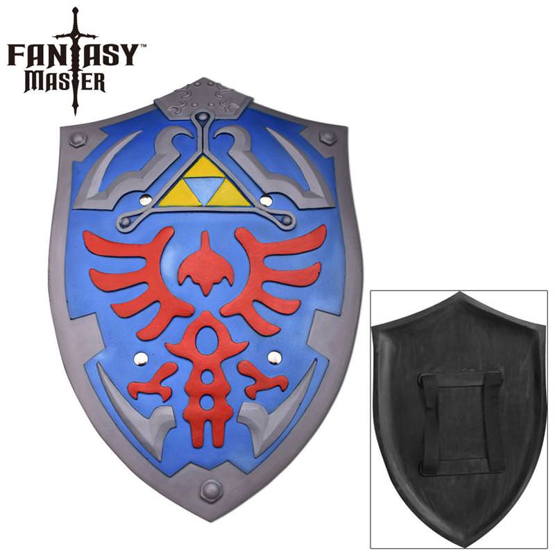 Blue Foam Zelda Hylian Cosplay Shield - TOPHATTER'S ARMORY DEALS Collectible Weapons - Tophatter Daily Deals